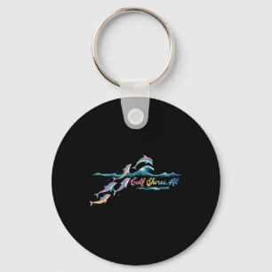 Gulf Shores Alabama Colorful Dolphin Lover Beach G Key Ring