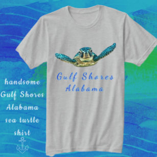 Gulf Shores Alabama Handsome Sea Turtle T-Shirt
