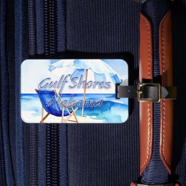 Gulf Shores, Alabama Luggage Tag (Front Insitu 4)