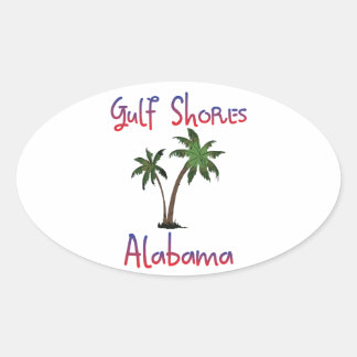 Gulf Shores Alabama Oval Sticker