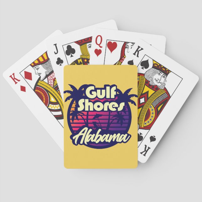Gulf Shores Alabama Playing Cards (Back)