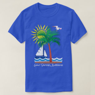 Gulf Shores Alabama Sailboat and Sun Fun T-Shirt