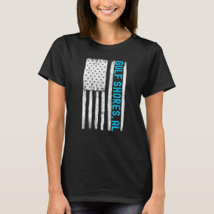 Gulf Shores Alabama Souvenirs Men Women Flag T-Shirt