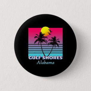 Gulf Shores Alabama Vacation Gift 6 Cm Round Badge