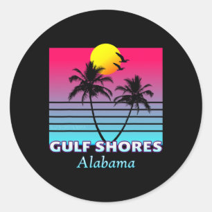 Gulf Shores Alabama Vacation Gift  Classic Round Sticker