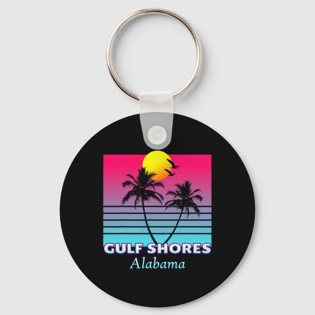 Gulf Shores Alabama Vacation Gift  Key Ring (Front)