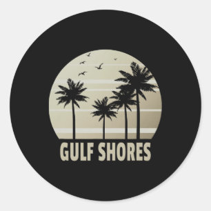 Gulf Shores Alabama Vacation Souvenir  Classic Round Sticker
