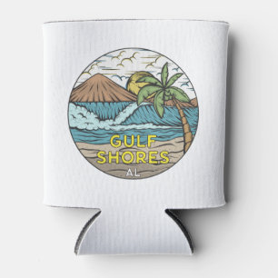 Gulf Shores Alabama Vintage Can Cooler