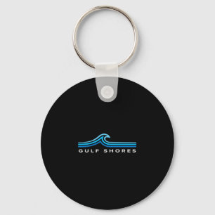 Gulf Shores Alabama Waves Vintage Mens Womens Boys Key Ring