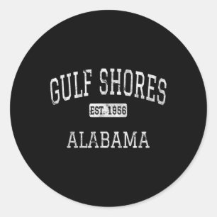 Gulf Shores Alabyma Al Vintage Classic Round Sticker