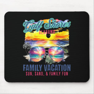 Gulf Shores Alabyma Family Vacation Beach Gulf Sho Mouse Mat