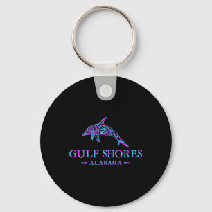 Gulf Shores Alabyma Retro Dolphin Boys Girls Toddl Key Ring