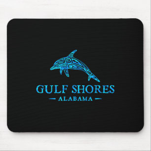 Gulf Shores Alabyma Retro Dolphin Boys Girls Toddl Mouse Mat