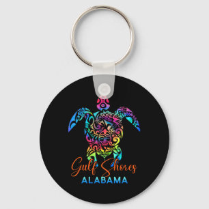 Gulf Shores Alabyma Sea Turtle Family Vacation Sum Key Ring