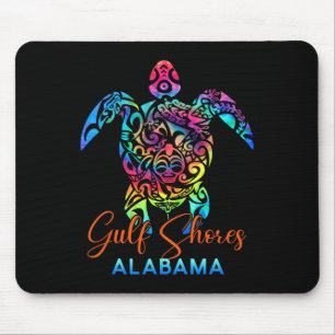 Gulf Shores Alabyma Sea Turtle Family Vacation Sum Mouse Mat