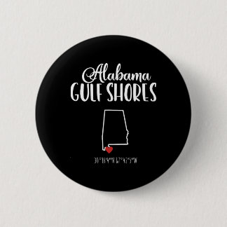 Gulf Shores Alabyma Vacation Destination 6 Cm Round Badge