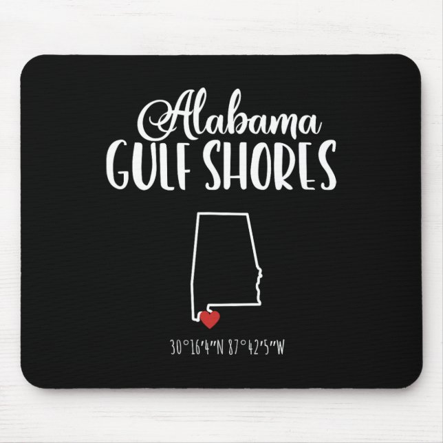Gulf Shores Alabyma Vacation Destination  Mouse Mat (Front)
