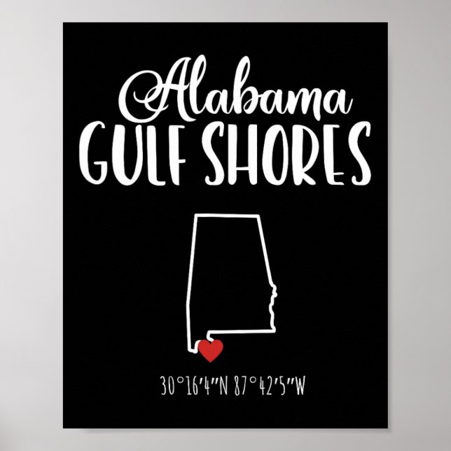 Gulf Shores Alabyma Vacation Destination  Poster (Front)