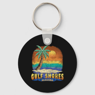 Gulf Shores Alabyma Vintage Distressed Souvenir  Key Ring