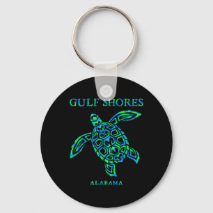 Gulf Shores Alama Retro Sea Turtle Boys Girls Todd Key Ring