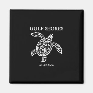 Gulf Shores Alama Retro Sea Turtle Boys Girls Todd Magnet