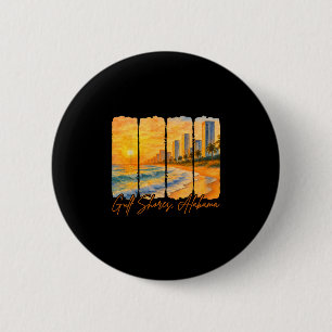 Gulf Shores Alama Traveling Trip Meet Me In Gulf S 6 Cm Round Badge