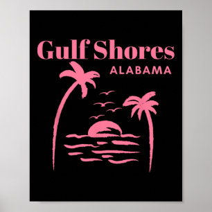 Gulf Shores Alama Vacation Girls Poster