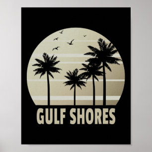 Gulf Shores Alama Vacation Souvenir Poster