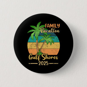 Gulf Shores Beach Alabama Family Vacation 2025 Sum 6 Cm Round Badge