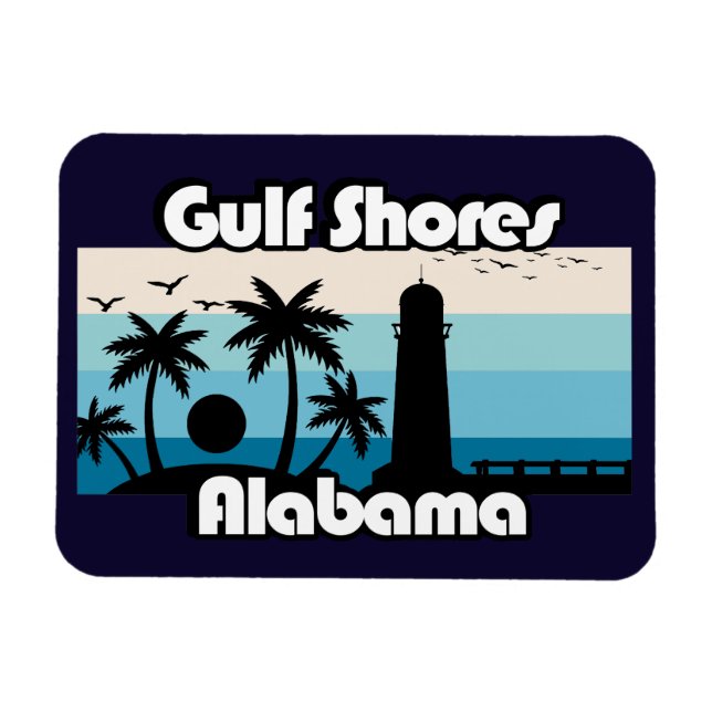 Gulf Shores Beach Alabama Magnet (Horizontal)