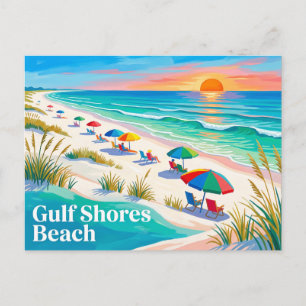 Gulf Shores Beach Alabama Postcard