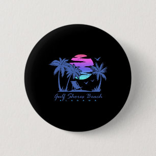 Gulf Shores Beach Alabama Spring Break Vacation Tr 6 Cm Round Badge