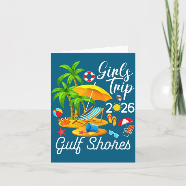 Gulf Shores Beach Alabama Summer Card (Front)