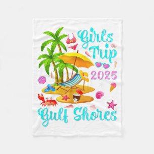 Gulf Shores Beach Alabama Summer Vacation Girls Fleece Blanket