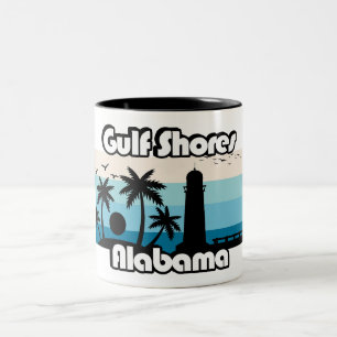 Gulf Shores Beach Alabama Two-Tone Coffee Mug