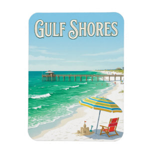 Gulf Shores Beach Magnet