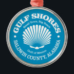 Gulf Shores (seashell) Metal Tree Decoration<br><div class="desc">Gulf Shores,  Alabama.</div>
