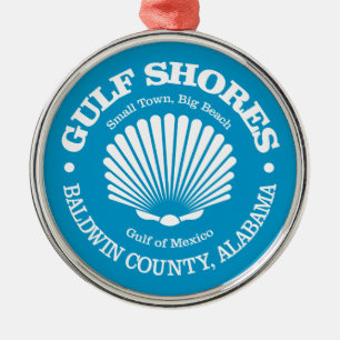 Gulf Shores (seashell) Metal Tree Decoration