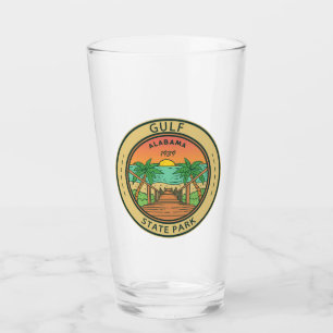 Gulf State Park Alabama Circle Badge Glass