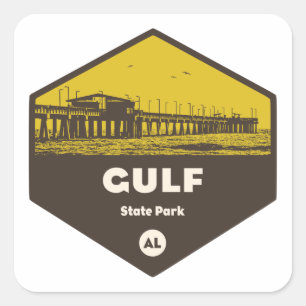 Gulf State Park, Alabama Square Sticker