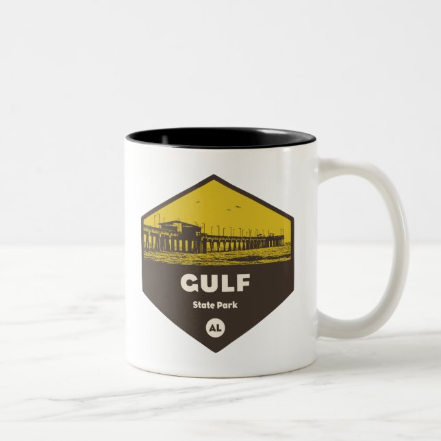 Gulf State Park, Alabama Two-Tone Coffee Mug (Right)