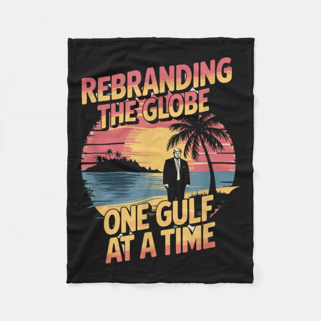 Gulf Usa America Humourous Trump Patriotic 2025 Pr Fleece Blanket (Front)