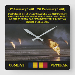 GULF WAR VET CLOCK