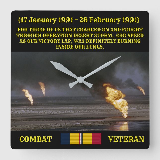 GULF WAR VET CLOCK (Front)