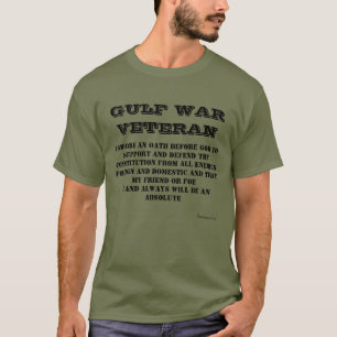  GULF WAR Veteran Oath GreenT-Shirt T-Shirt