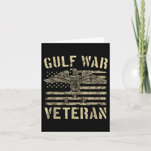 Gulf War Veteran Shirt Eagle Stars And Stripes  Card