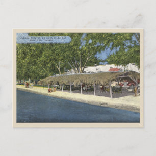 Gulfport, Florida Historic Cabana on Boca Ciega Postcard