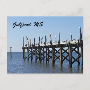 Gulfport Pier Postcard