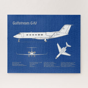 Gulfstream G-IV - Airplane Blueprint Plans ABD Jigsaw Puzzle