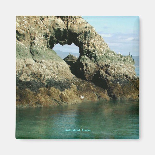 Gull Island, Alaska Magnet (Front)